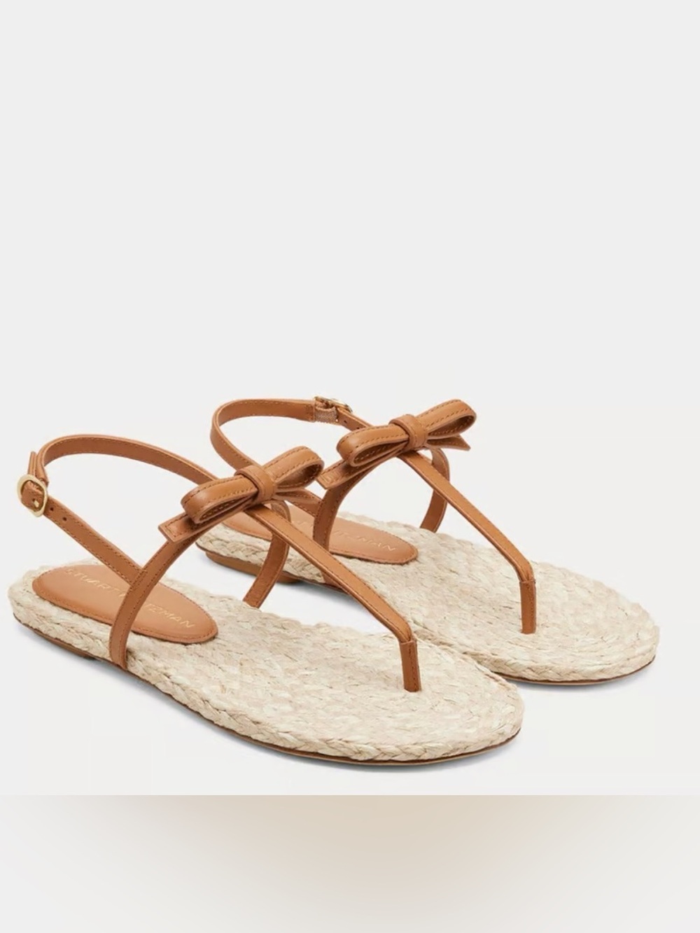 NEW Stuart Weitzman Felicity Espadrille Sandal in Macchiato Leather